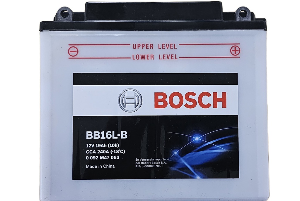 Bateria Moto BB16L-B / YB16L-B / 19 Ah / BOSCH | CONSTRUHERRAMIENTAS